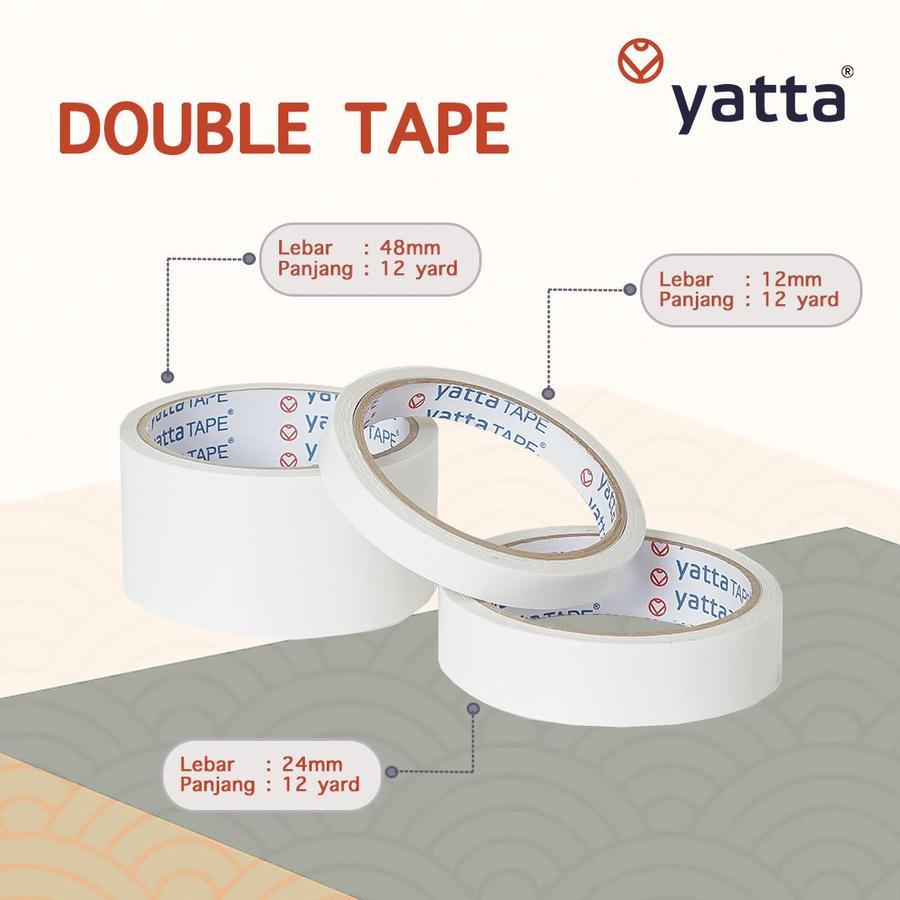 

Yatta Double Tape 24 mm x 12 Yard (11 m)