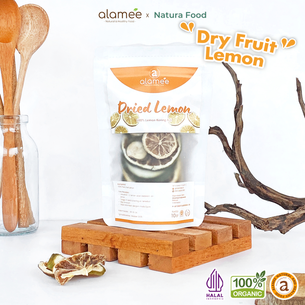 

ALAMEE Dried Lemon Slice Tea Kering Teh Herbal Iris Organik Minuman Herbal Premium 10gr