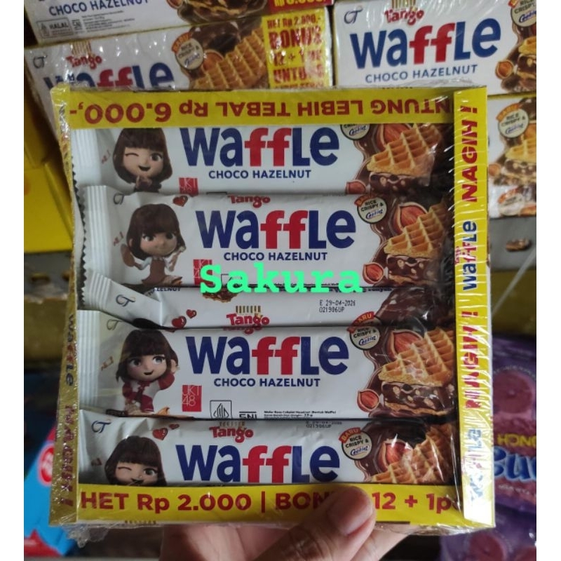 

Tango waffle choco hazelnut isi 12pcs gratis 1pcs x 25gr