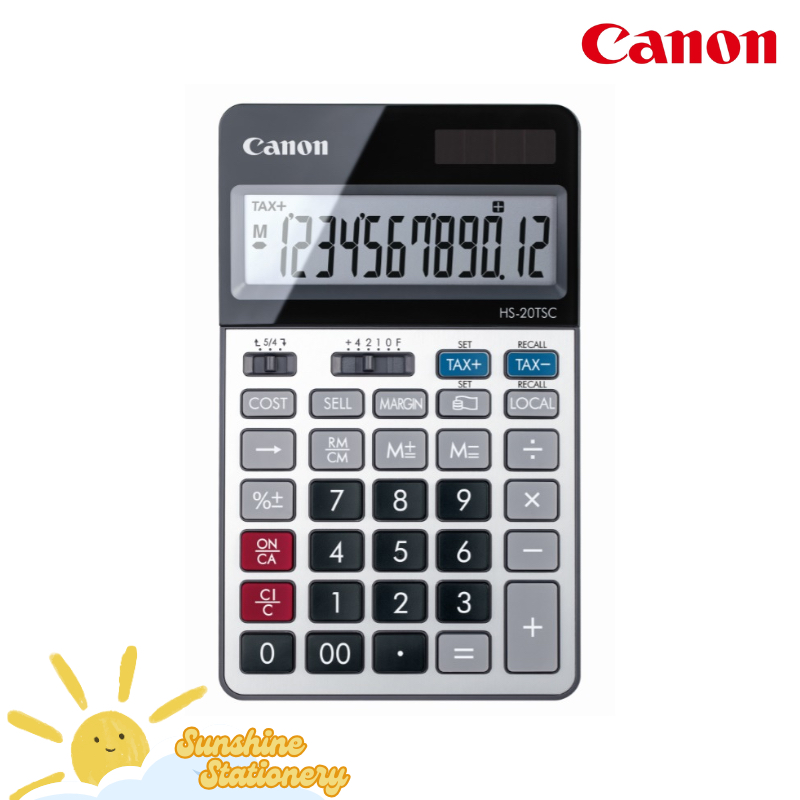

CANON Desktop Calculator Kalkulator 12 Digit HS-20TSC