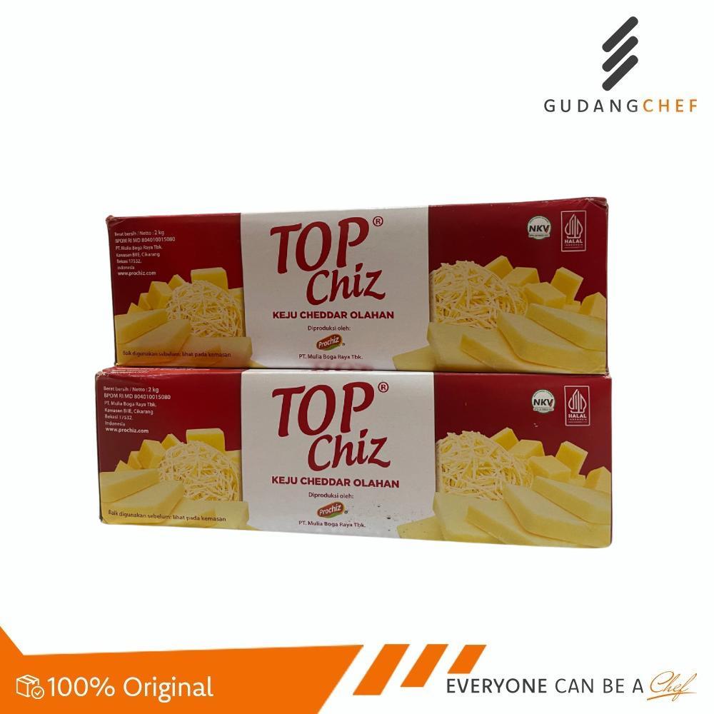 

Topchiz Keju Cheddar 2Kg Gurih Asin Lembut