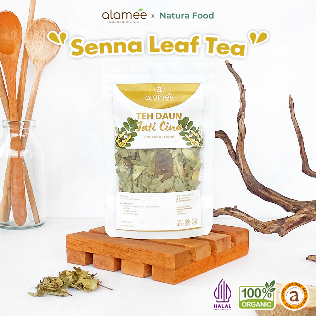 

ALAMEE Teh Jati Cina Teh Daun Senna Leaf Tea Herbal Alami Organik Dried Flower Premium 10gr