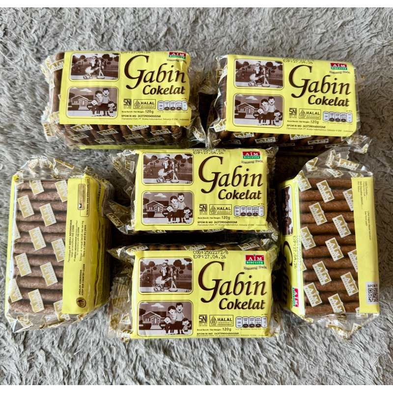 

AIM Gabin cokelat 120gr ecer per pcs