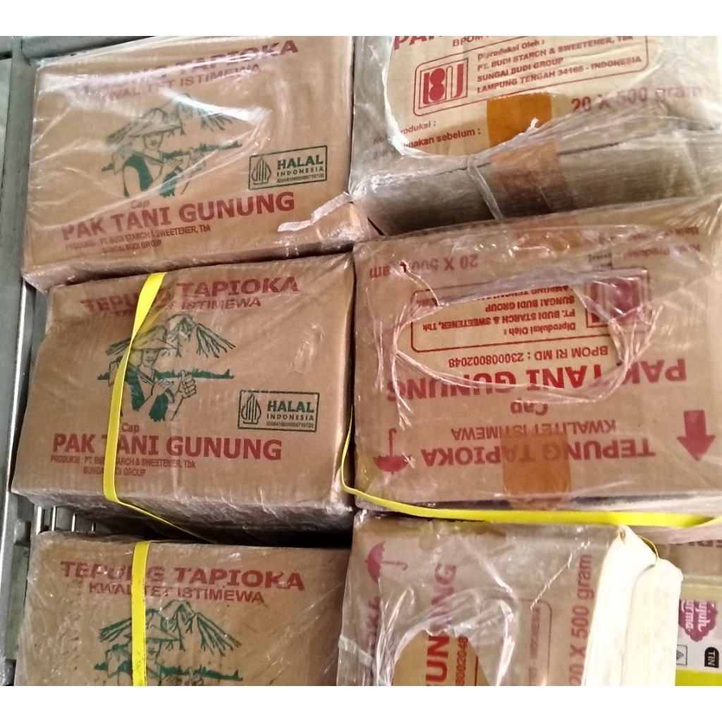 

Tepung Tapioka Cap Pak Tani Gunung Sedus Isi 20 Pcs