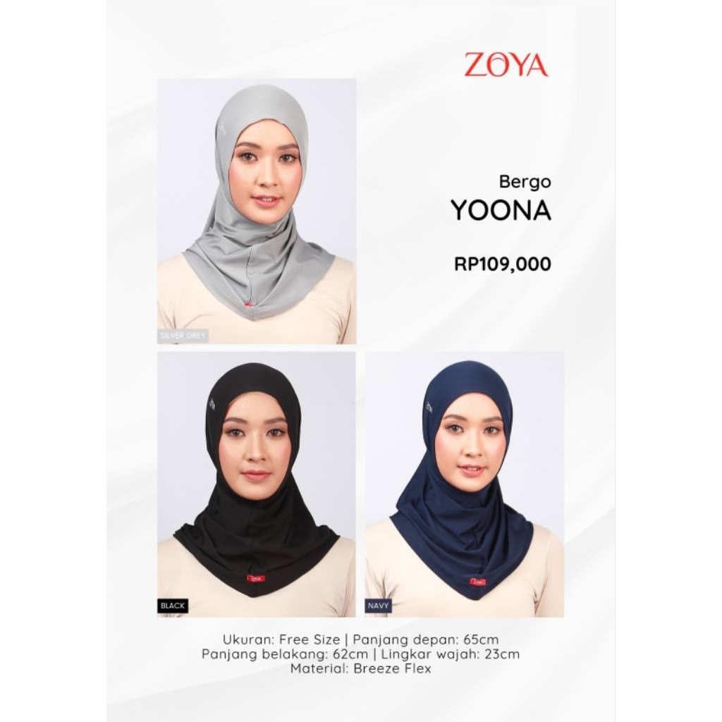 BERGO SPORT YOONA ZOYA (bergo sport)