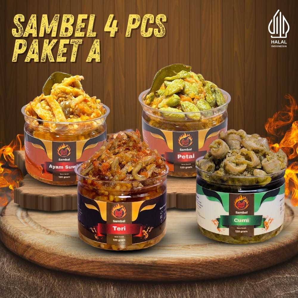 

Paket Sambal Ngulek Dewek/Paket Sambal 4 Pcs