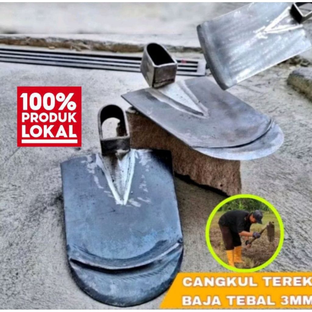 CANGKUL/Cangkul Sawah Anti Lengket/Cangkul Baja Besar/Cangkul Kebun/Cangkul Terek