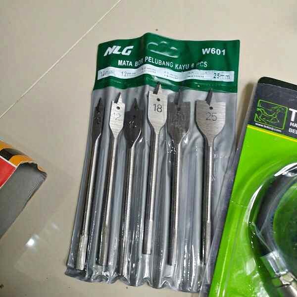 NLG Mata Bor Kipas Mata Bor Pelubang Kayu 6 Pcs
