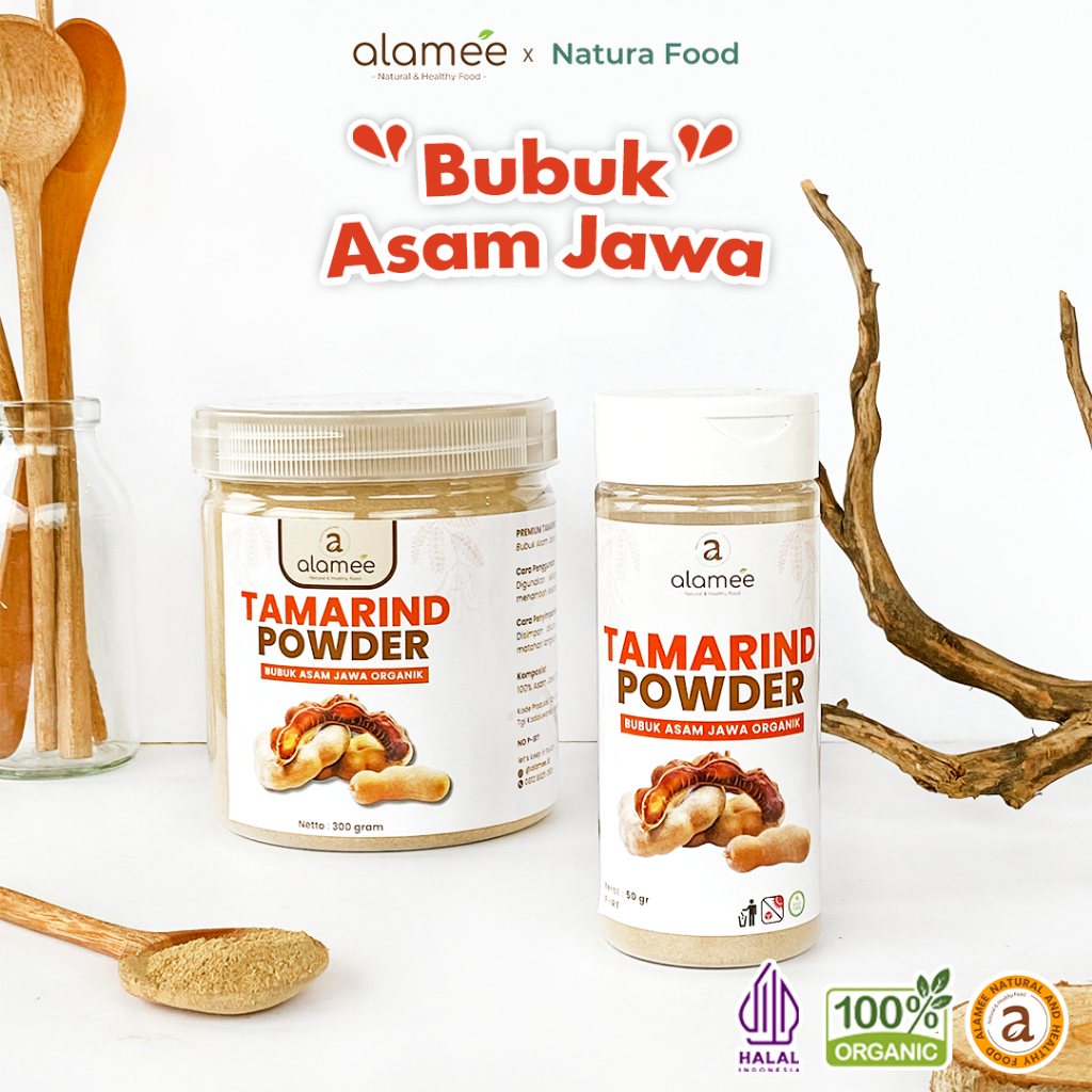 

ALAMEE Bubuk Asam Jawa Tamarind Seasoning Poweder Murni Tanpa Campuran Bumbu Masakan Dapur 300gr