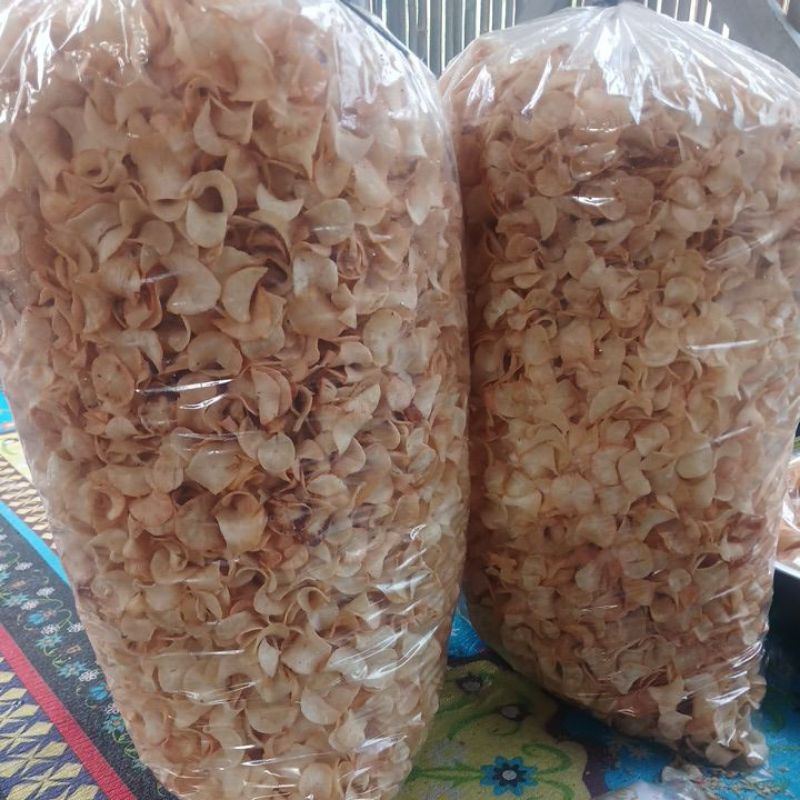 

Kripik keripik singkong asin gurih renyah berat 500 gr dan 1kg