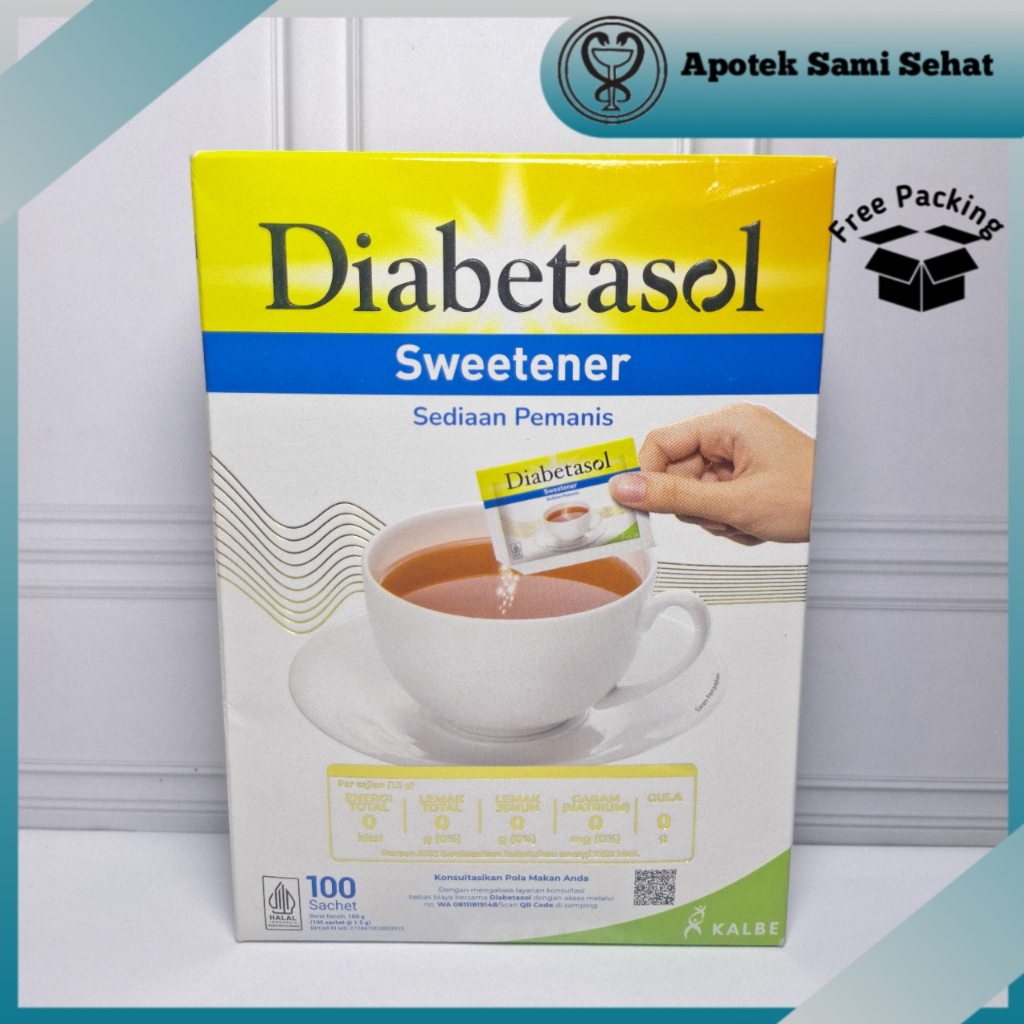 

1 Box DIABETASOL SWEETENER 100 SACHET