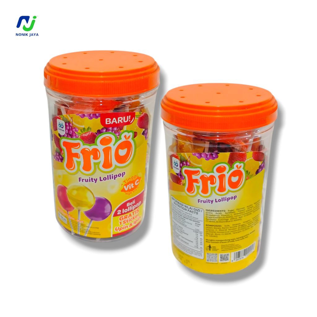 

( READY STOK ) Frio Fruity Lollipop Toples Isi 40 Pcs@6g