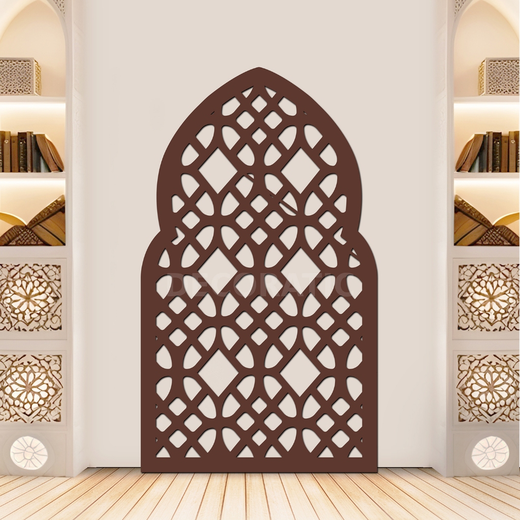 Mihrab Musholla Rumah Minimalis Dekorasi Dinding Aesthetic Hiasan Islami Tempat Sholat