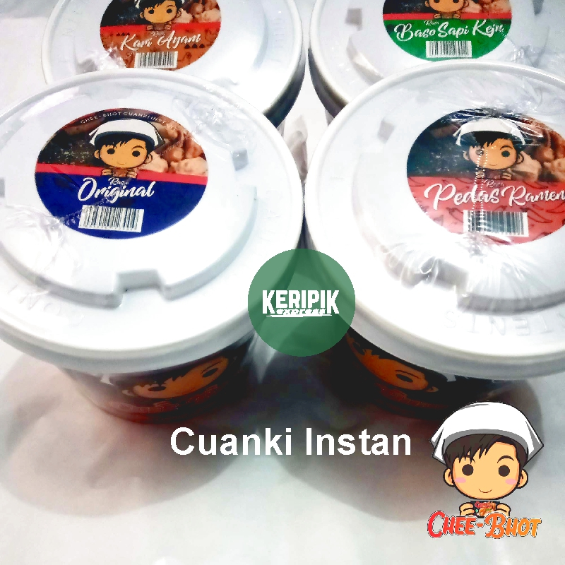 

Cuanki Instan Bandung Cheebhot 4 Rasa Ramen Ori Kari Ayam Baso Bakso