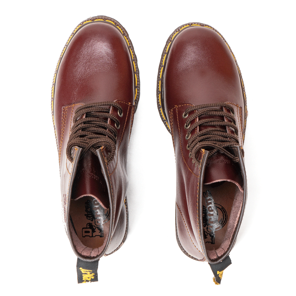 100% AMAN SEPATU BOOTS PRIA LIKE DOCMART KULIT ASLI BOOT CASUAL KULIT ASLI