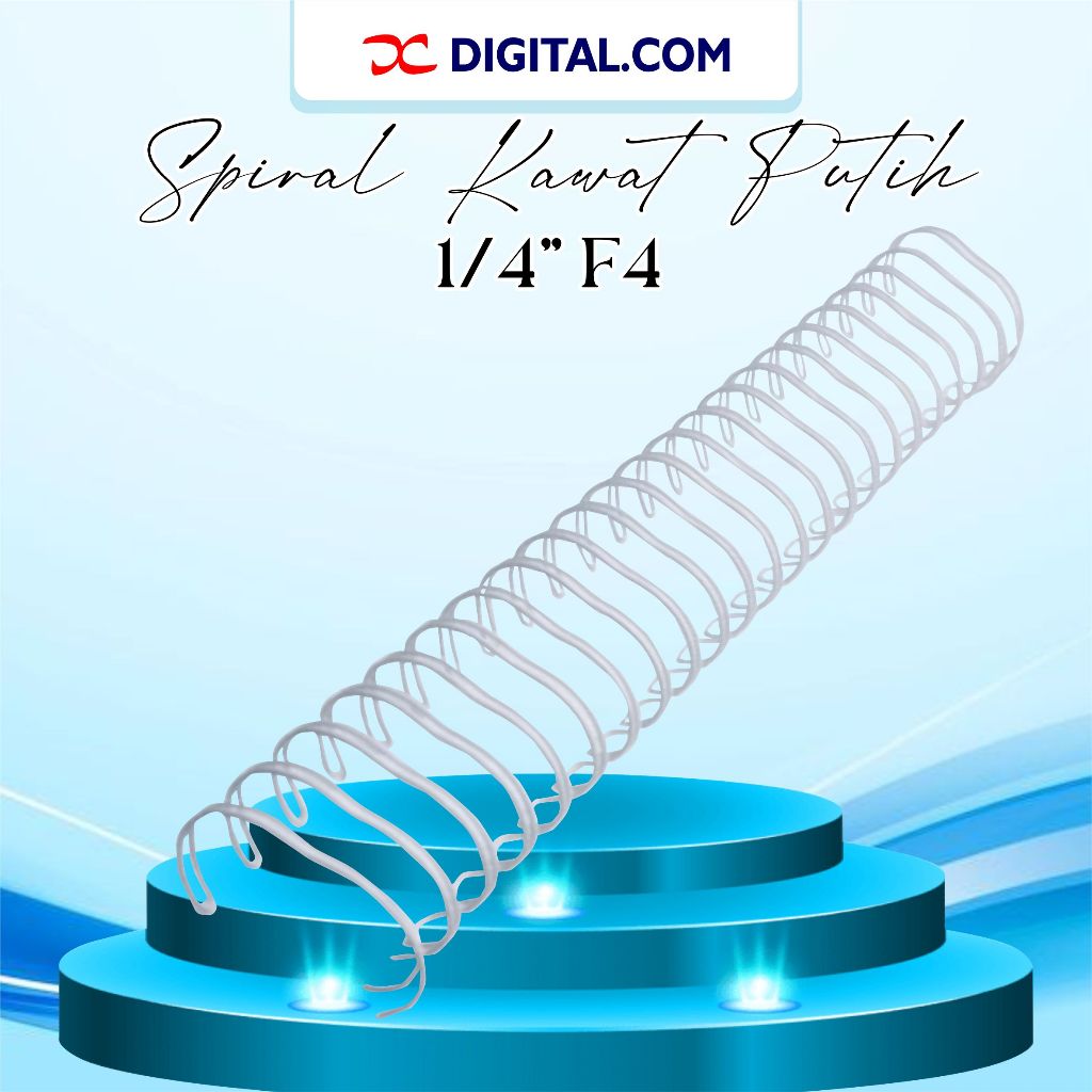

Spiral Kawat Jilid F4 Folio ukuran 1-4 Inci 4.8 mm