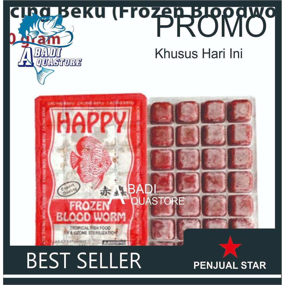 Cacing Beku Happy Export Quality | Cacing Beku Kapsul Happy | Cacing Beku happy | Cabek Frozen | Cab