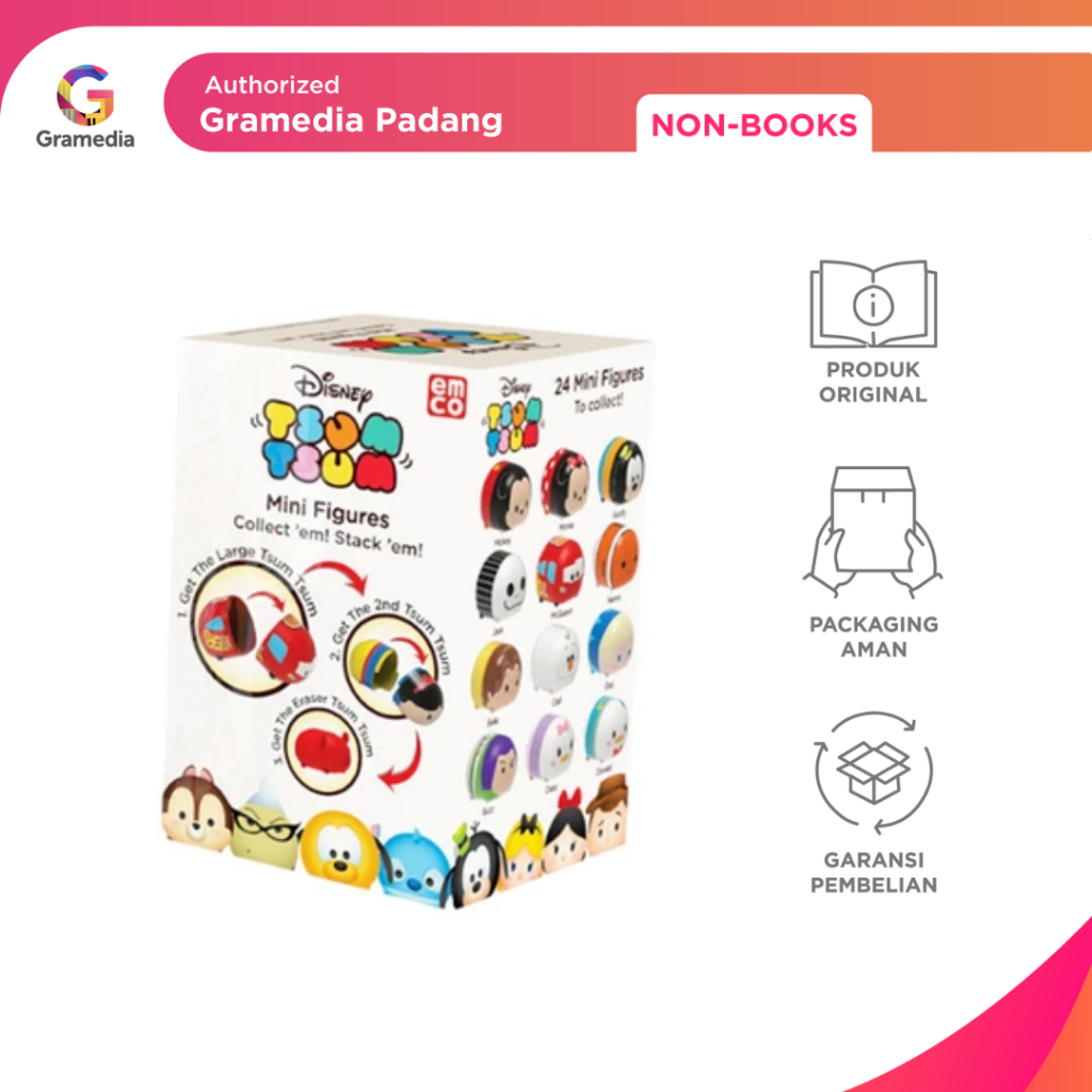 Gramedia Padang - EMCO DISNEY TSUM TSUM MINI FIGURES