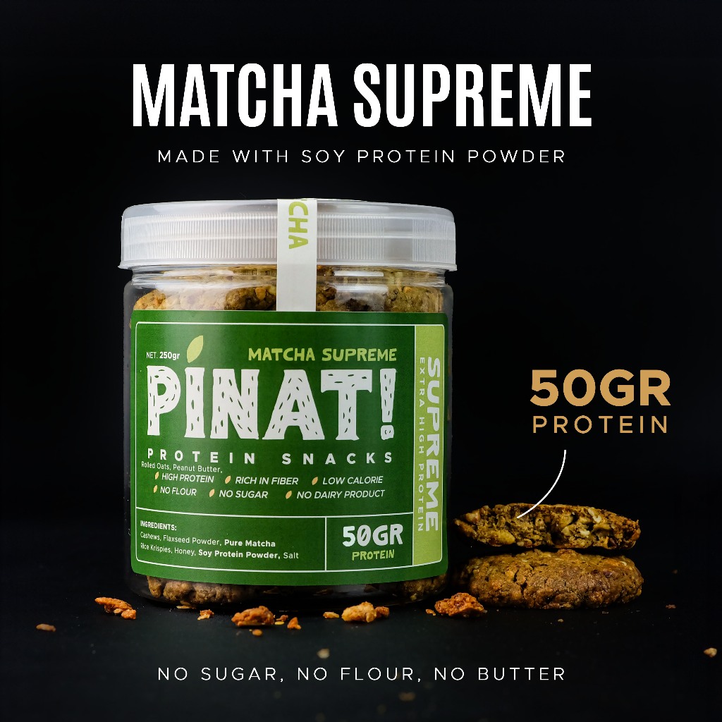 

PINAT! | HIGH PROTEIN PEANUT OATMEAL COOKIES | MATCHA SUPREME