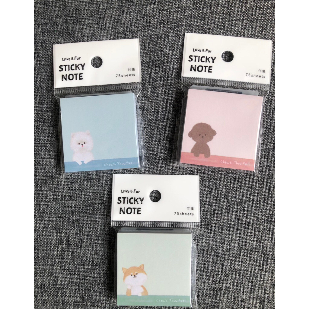 

dog stickynote 75 sheets original made in japan