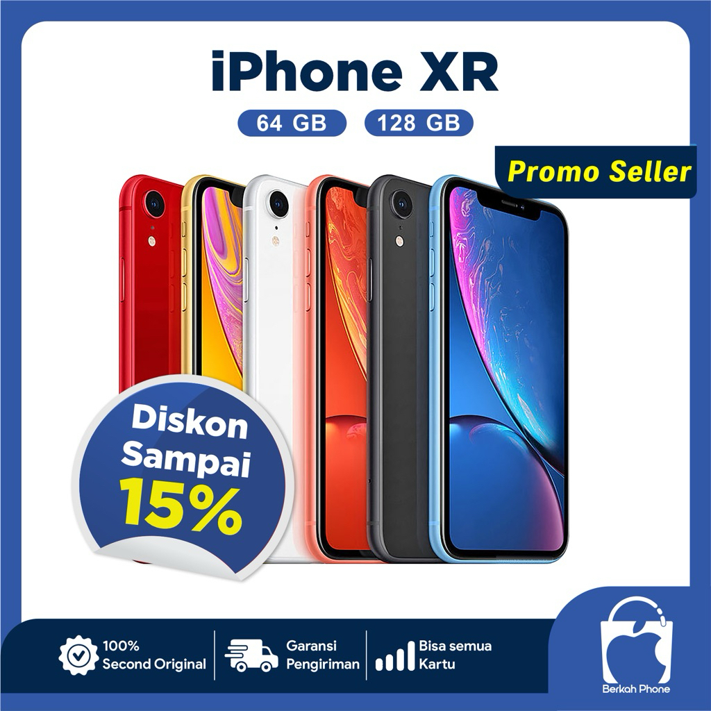 IPHONE XR 128GB 64GB 100% SECOND ORIGINAL EX INTER WIFI ONLY