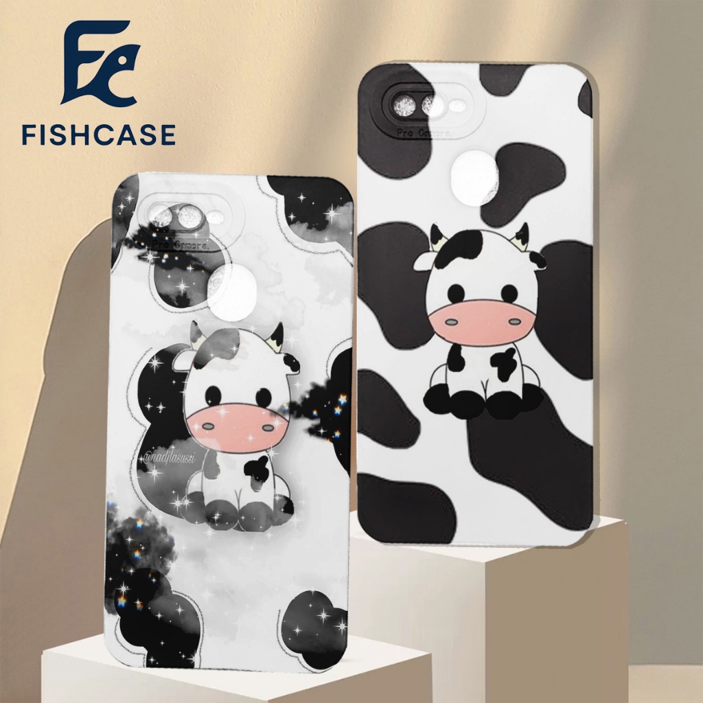 [FC33] Case Oppo A5s A7 A12 A11K F9 A3S A1K REALME C2 Motif Sapi Kekinian Elegan - Case Oppo - Case 