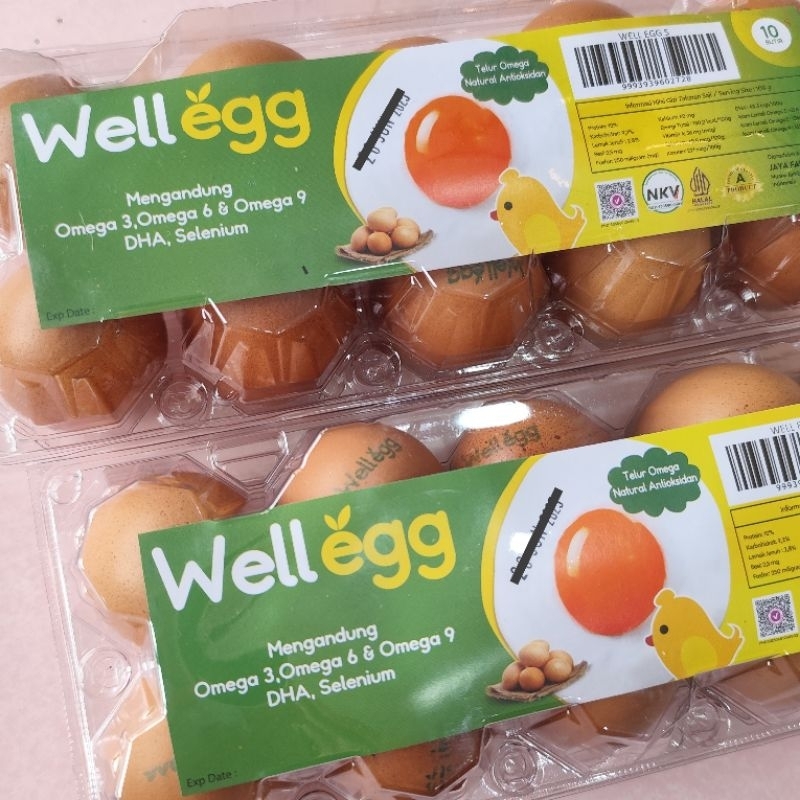 

Telur Omega Bebas Antibiotik Well Egg size S