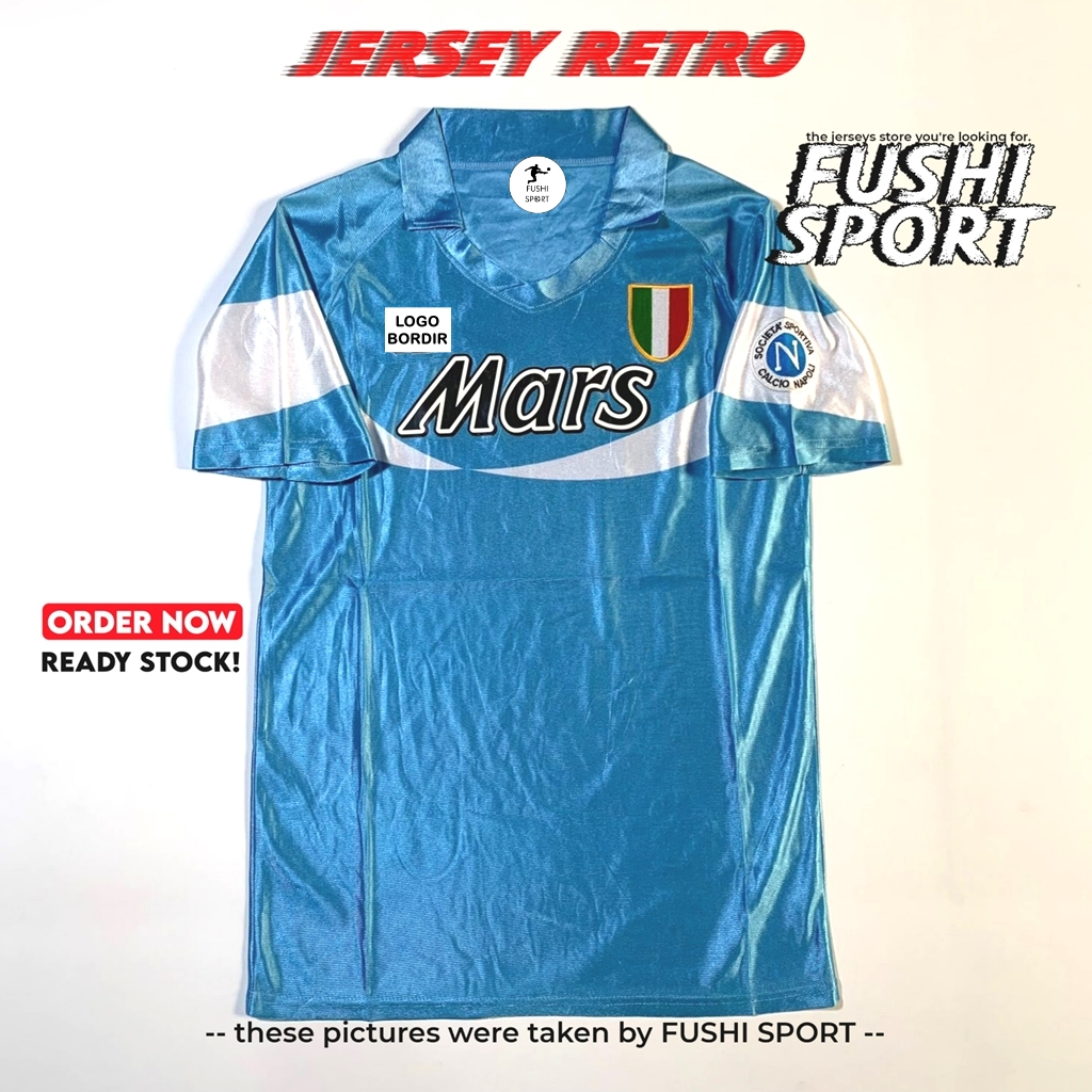 RETRO | Jersey Baju Bola Napoli Home 1990 1991