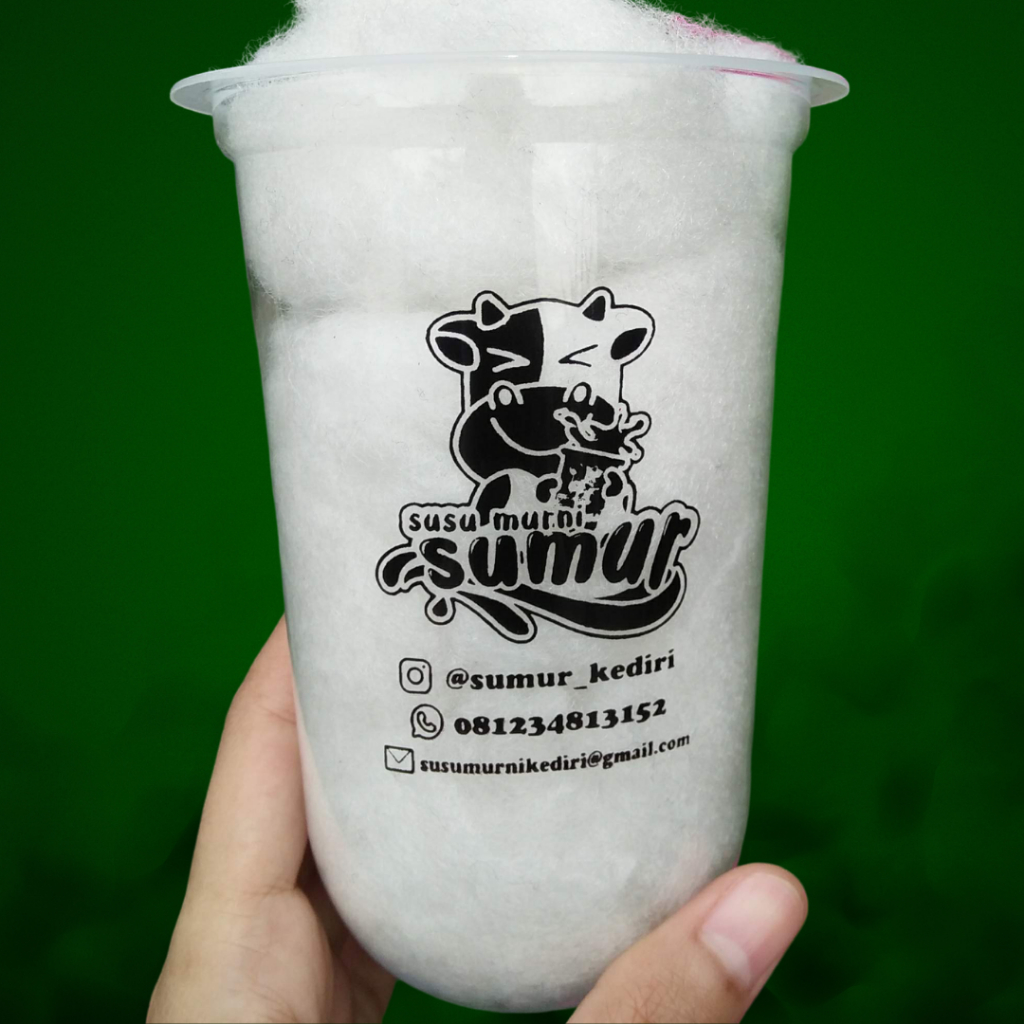 Sablon Gelas Cup Oval 16 oz murah, Gratis Desain