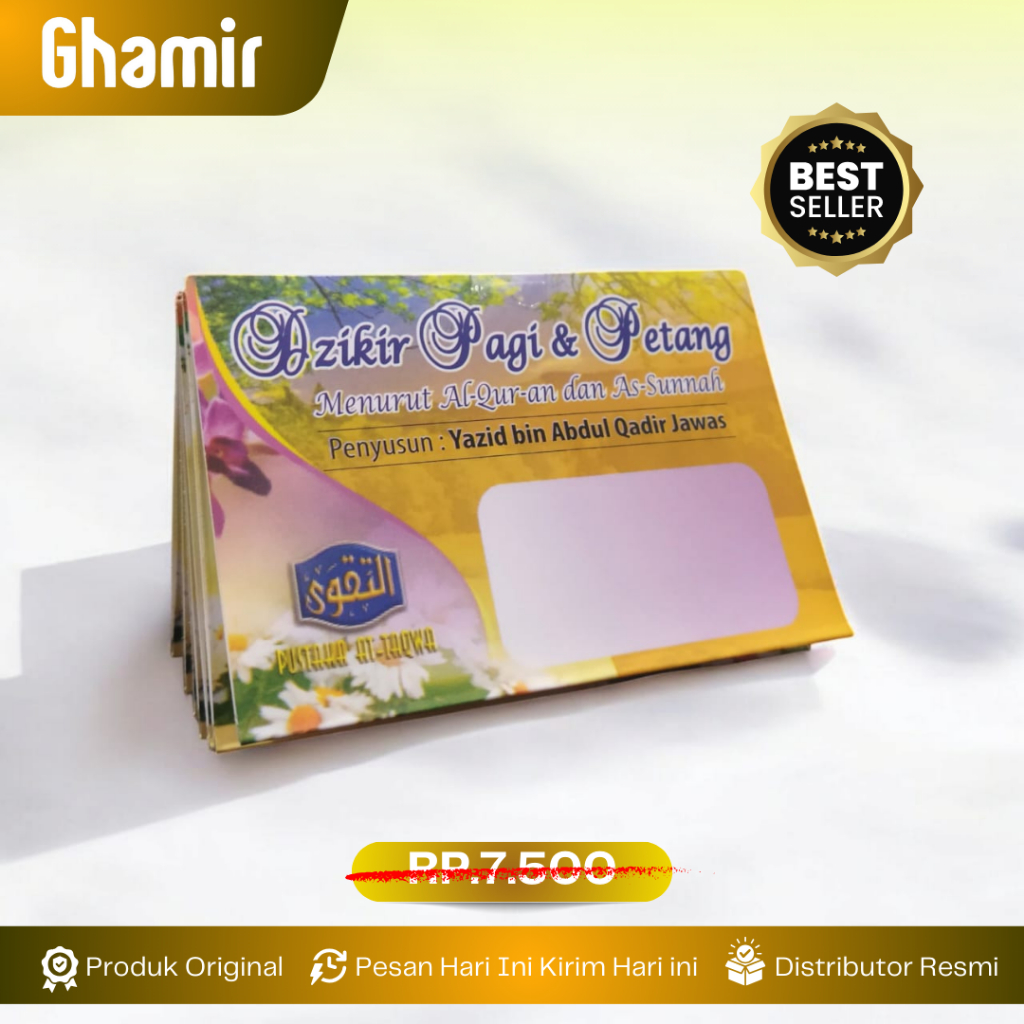 Buku Lipat Souvenir Dzikir Pagi dan Petang Ust Yazid - Dzikir Pagi Petang Saku Lipat Souvenir Prakti