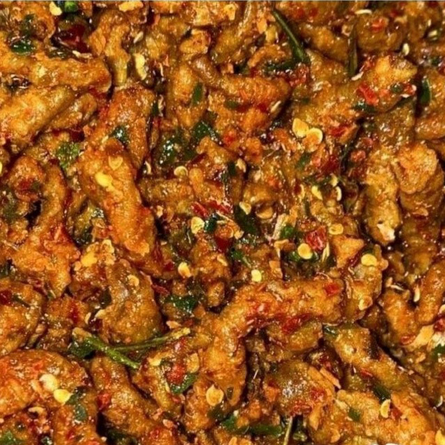 

250gram usus krispy pedas daun jeruk JAYA UNGGUL SNACK