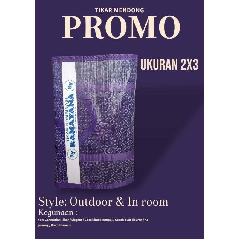 Tikar Lipat Mendong Asli Ukuran 3mx2m Tikar Piknik Tikar Lesehan Tikar Lipat Outdoor