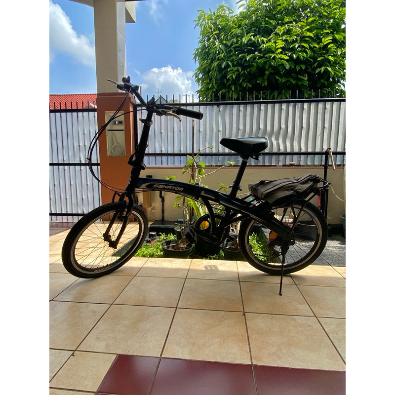 [JUAL CEPAT] Senator Folding Bike/Sepeda Lipat Discbrake Alloy [20”/8 speed]
