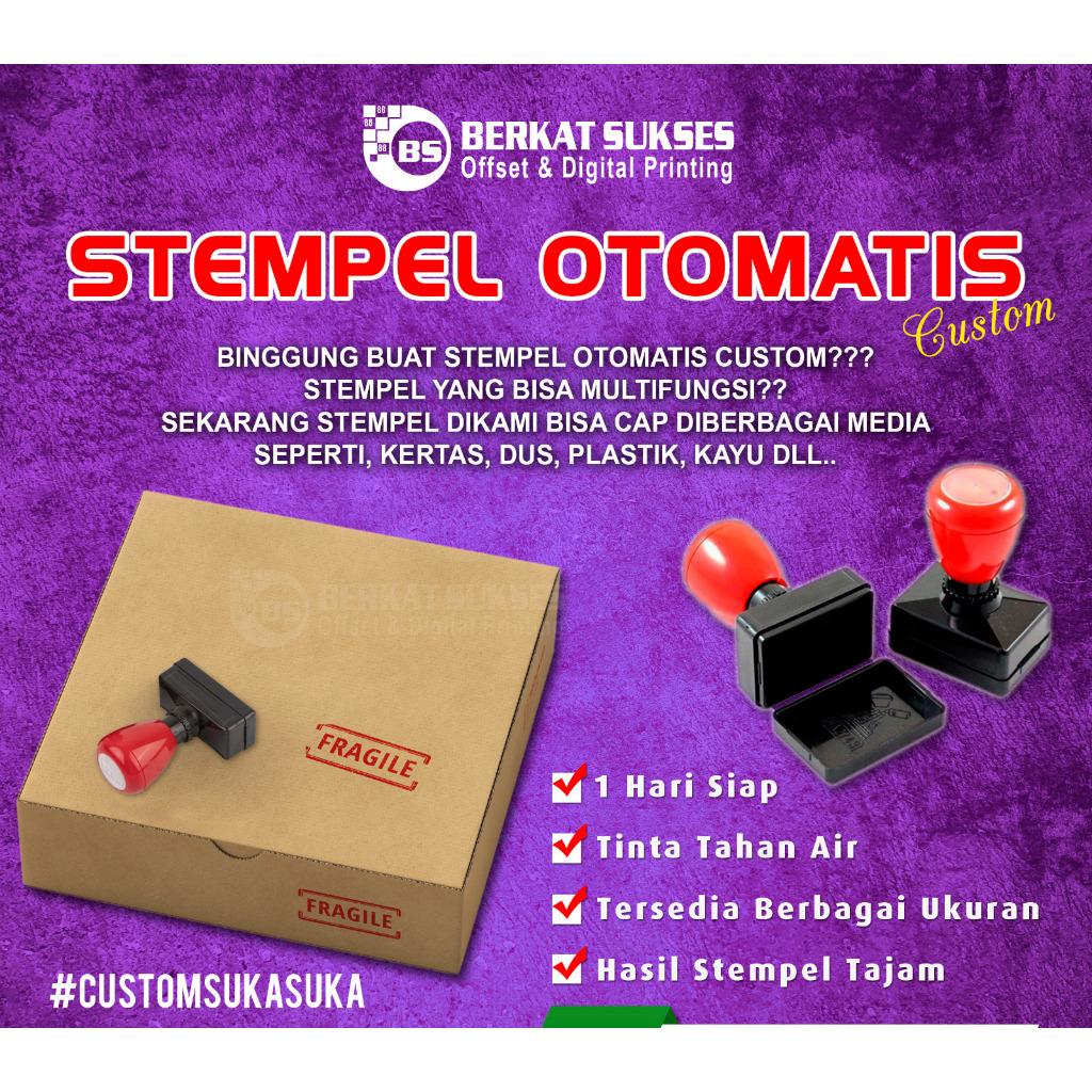 

Stempel Custom, Stempel Logo, Stempel lunas, stempel nama, stempel tanda tangan, Stempel otomatis