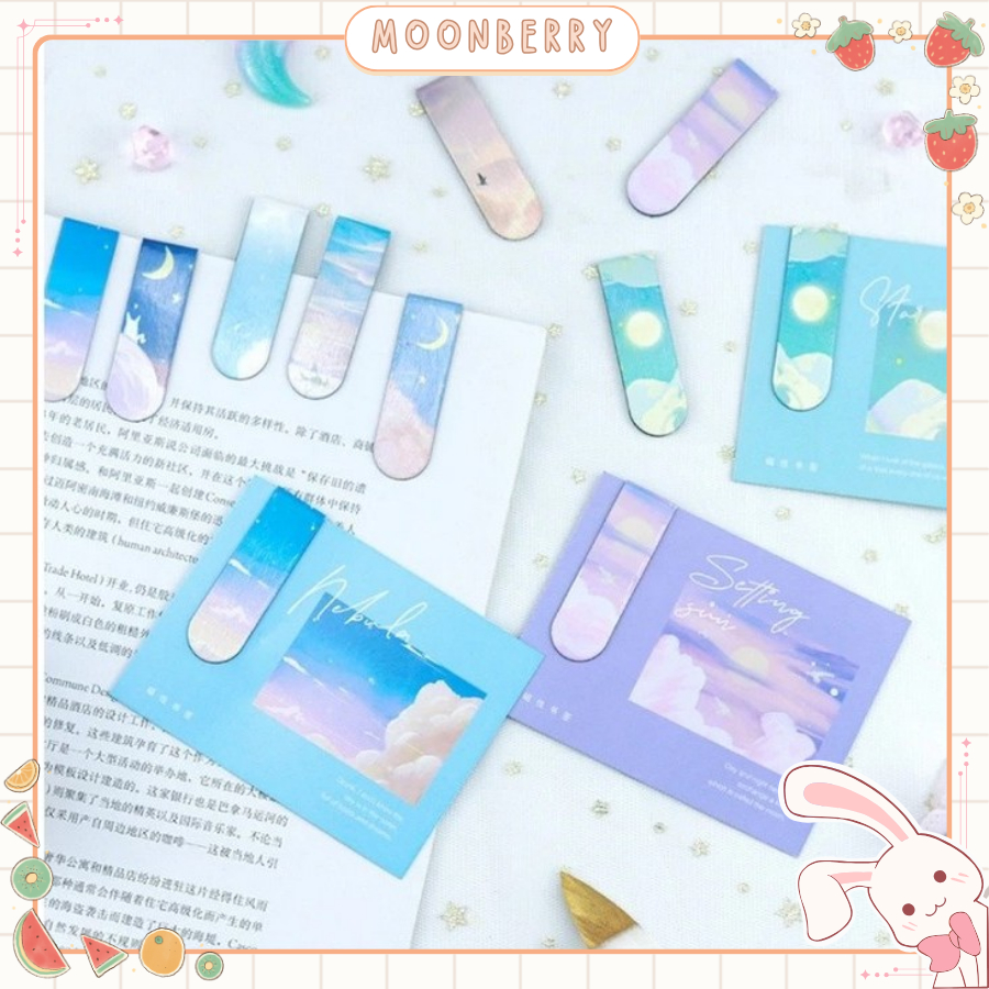 

Pembatas Buku Magnet Cartoon Korea Stationery Magnetic Bookmark Lukisan Minyak Kreatif Sky Souvenir Hadiah Magnetik