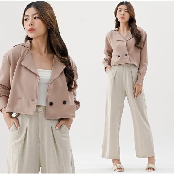 ATC SALE  ADARA Blazer Crop  Outer Blazer Wanita  Blazer Wanita Casual