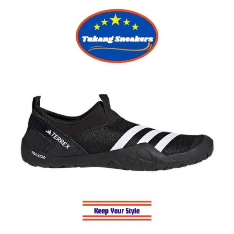 Sepatu Outdoor Pria Adidas Terrex Jawpaw Black ADIHP8648