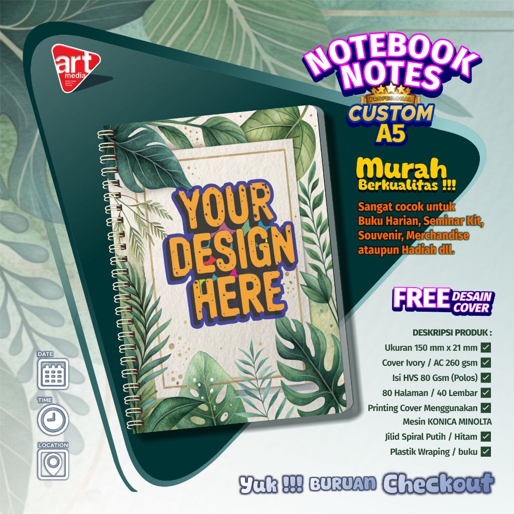

CUSTOM NOTEBOOK A5_CUSTOM NOTES A5_CUSTOM BUKU CATATAN A5_CUSTOM SOUVENIR SEMINAR A5_CUSTOM BLOKNOTE A5_HARGA MURAH DAN BERKUALITAS
