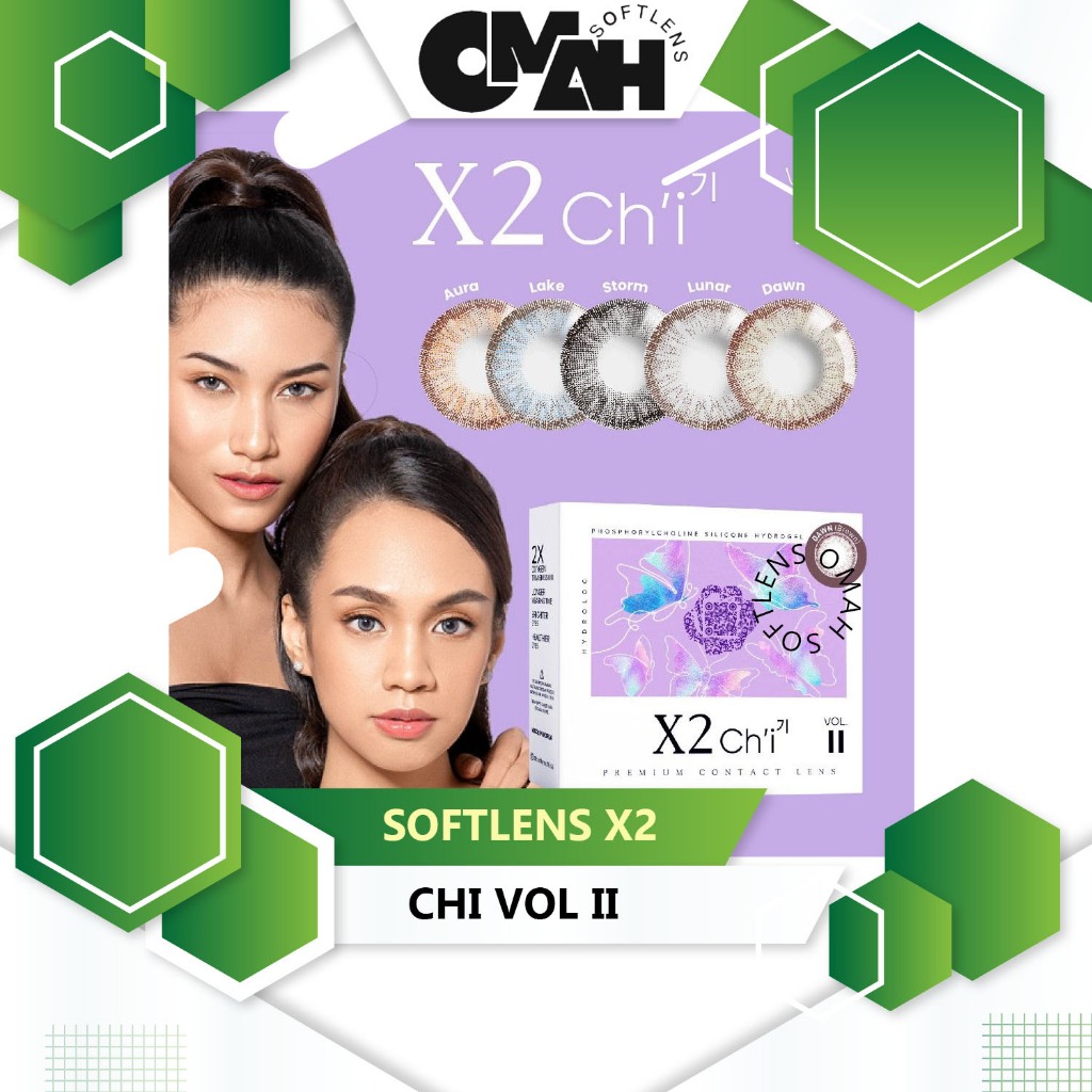 Softlens X2 CHI VOL II 14,2MM Normal & Minus (-0,50 S/D -6,00) By X2 / Soflen X2 Chi Vol II / X2 Chi
