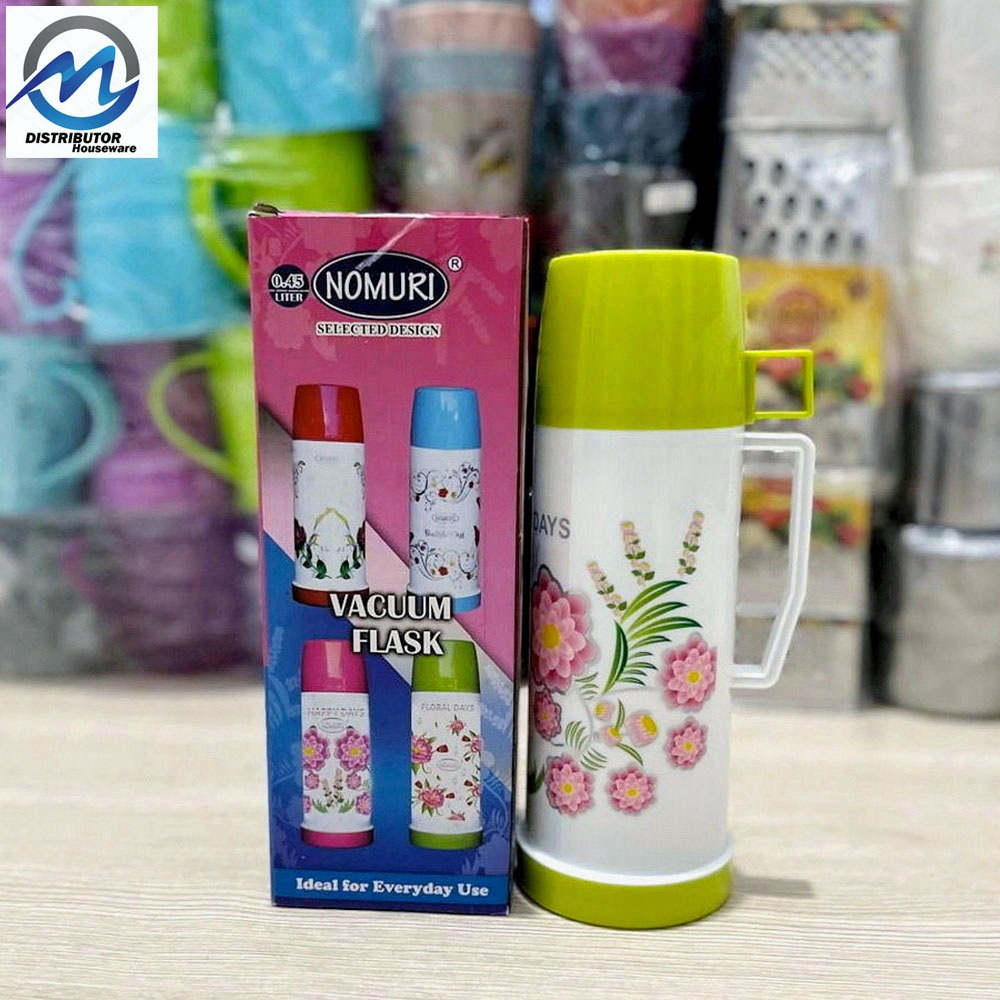 Termos Air Kaca Nomuri / Vacuum Flask Kecil 0.45 Liter