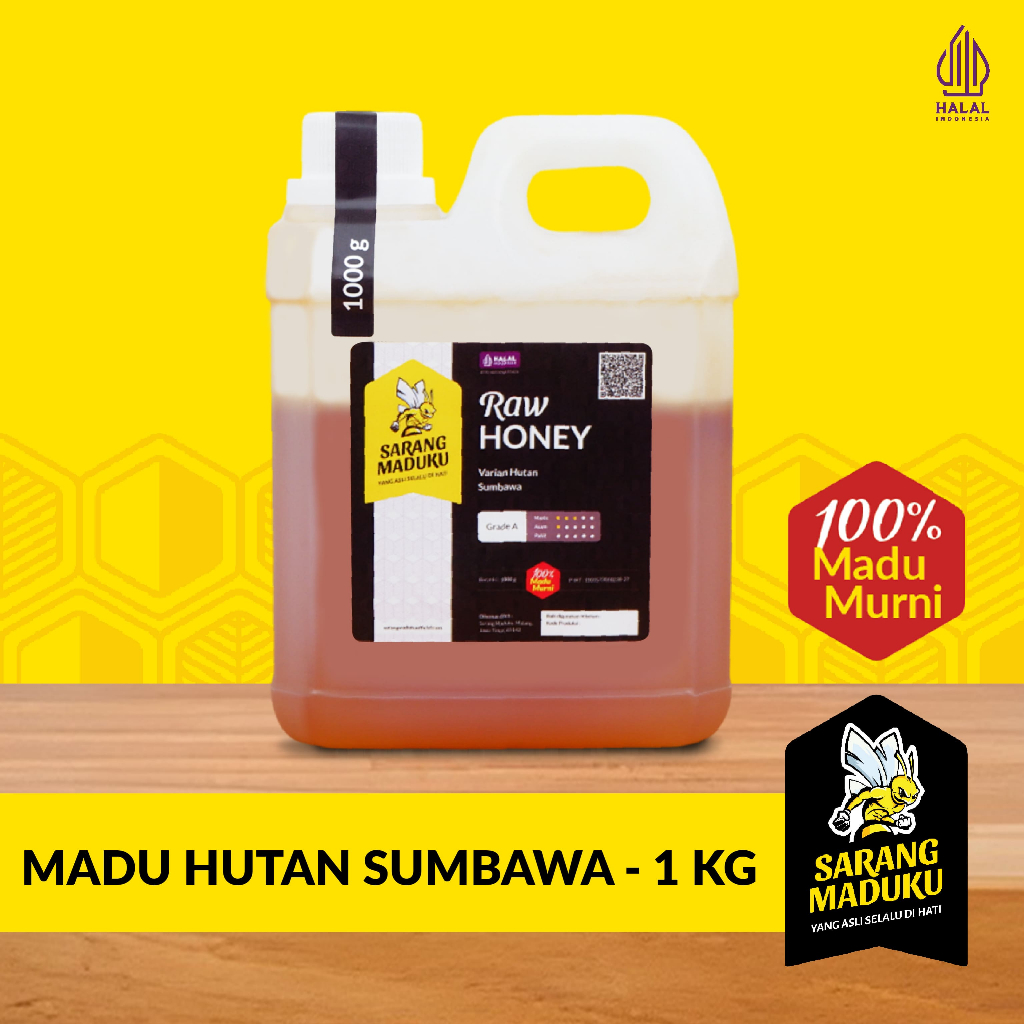 

Sarang Maduku Madu Sumbawa Asli Murni 100% Raw Honey 1Kg