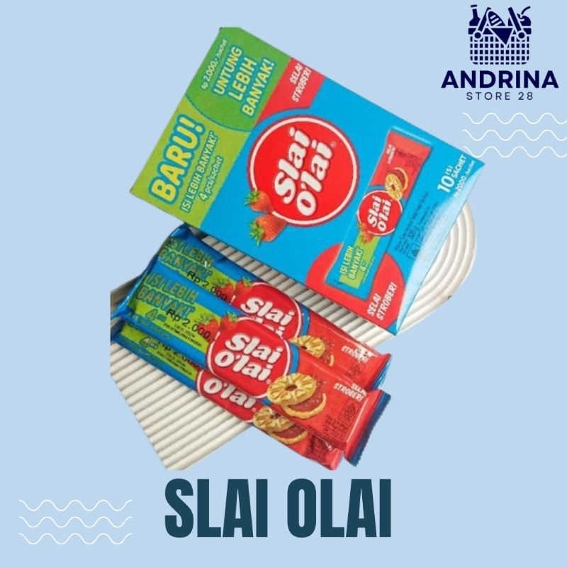 

Roma slai olai box isi 10 sachet x32gram biskuit slai olai