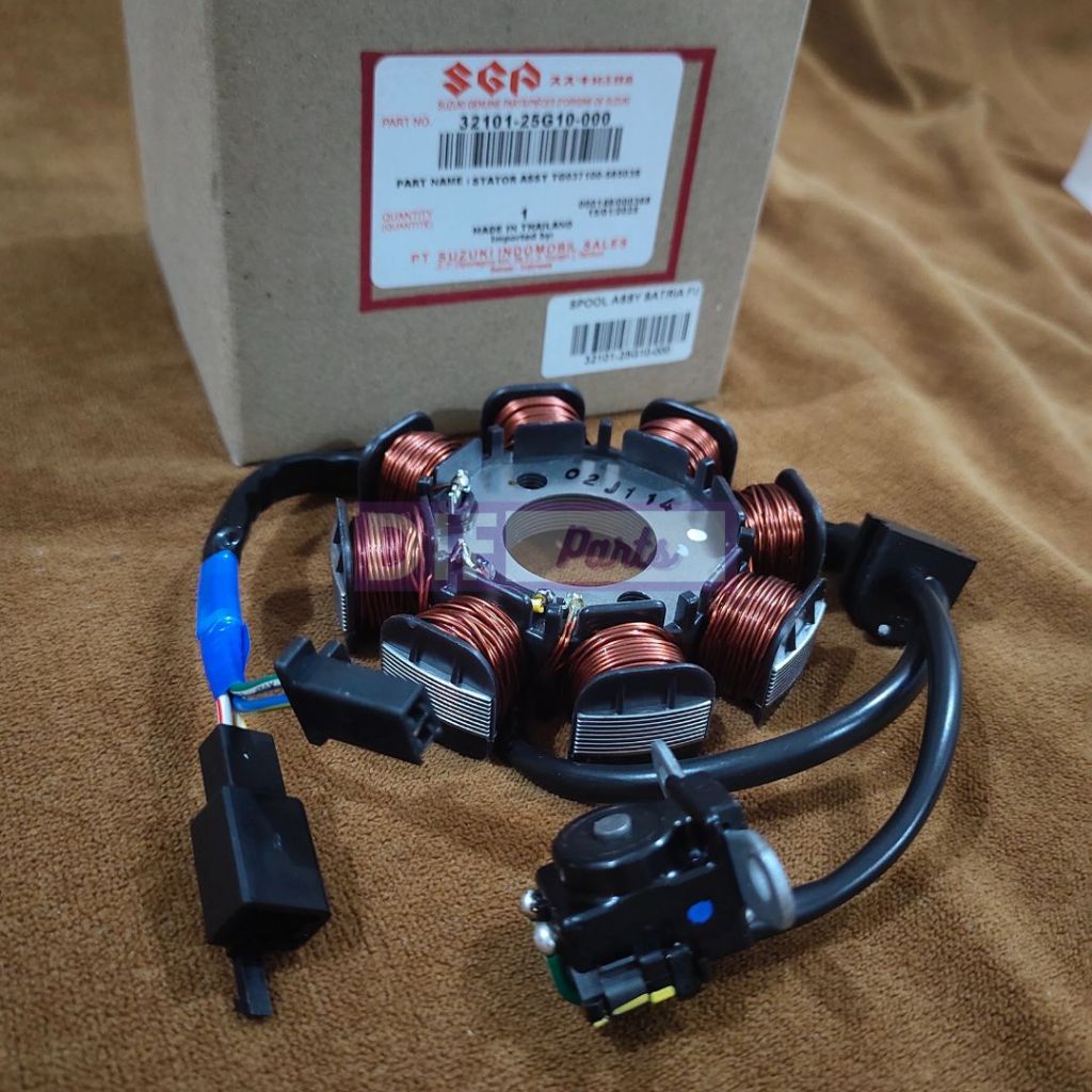 32101-25G10-000 Spul Spool Stator Assy Suzuki Satria FU 150 Karburator 2006-2014 Original SGP 100%