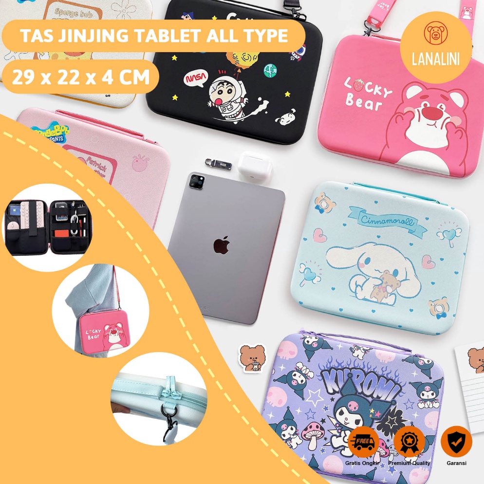 KODE D14I Pouch Tas Bag IPad Air Pro M4 M2 Tab Tablet Huawei Matepad Samsung Galaxy 7 8 9 1 11 Inch 