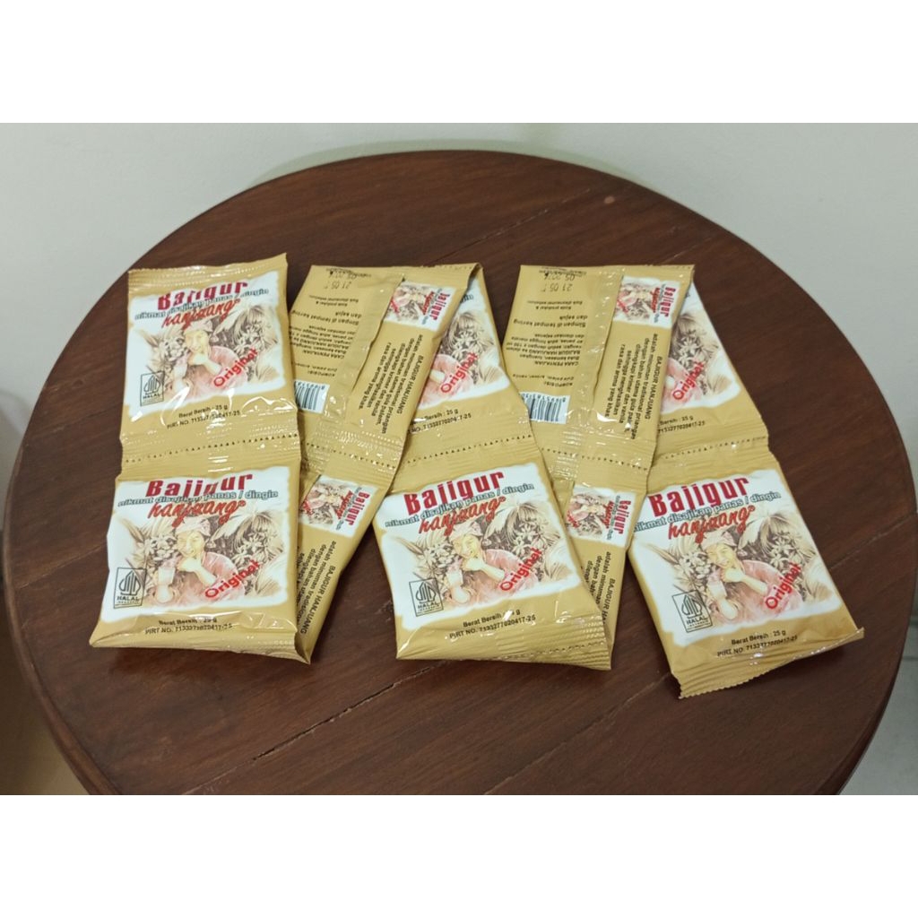 

Bajigur Hanjuang Kemasan 1 Renteng isi 10 sachet