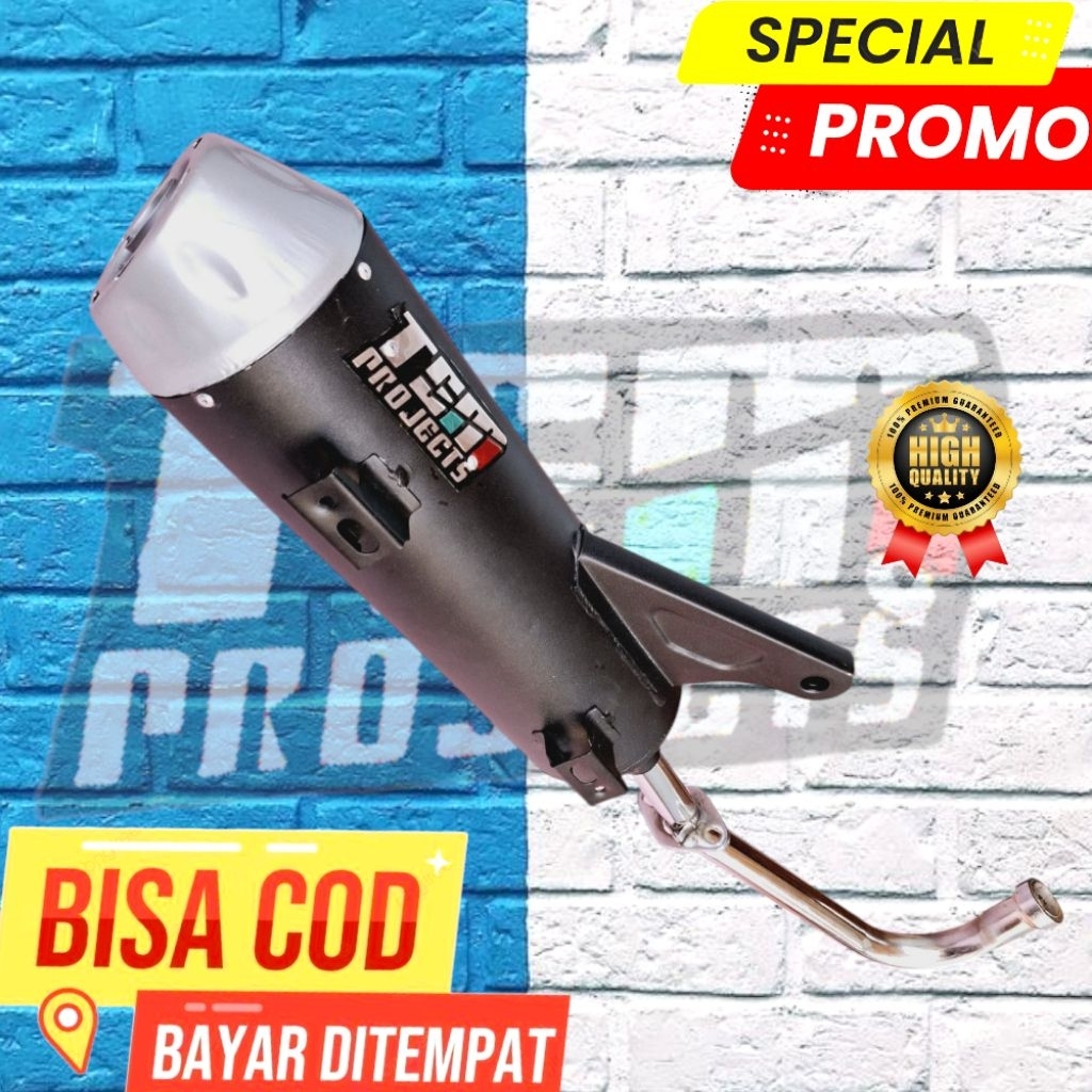 Knalpot Bas Adem Scoopy PGM FI Vario 125 bolham Soul Karbu Mio M3 Beat Street Gear X-Ride Ngebass