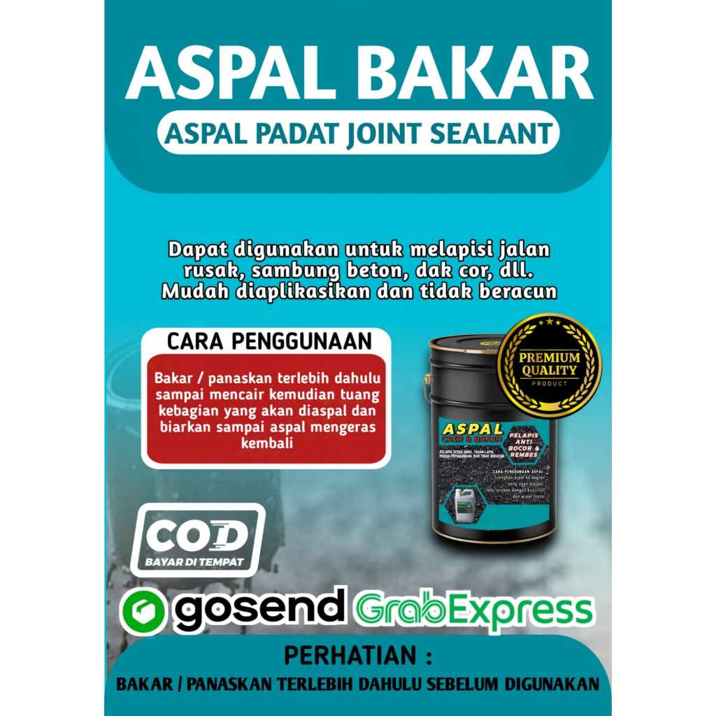 ASPAL BAKAR / PADAT 1 KG WATERPROFING 1KG