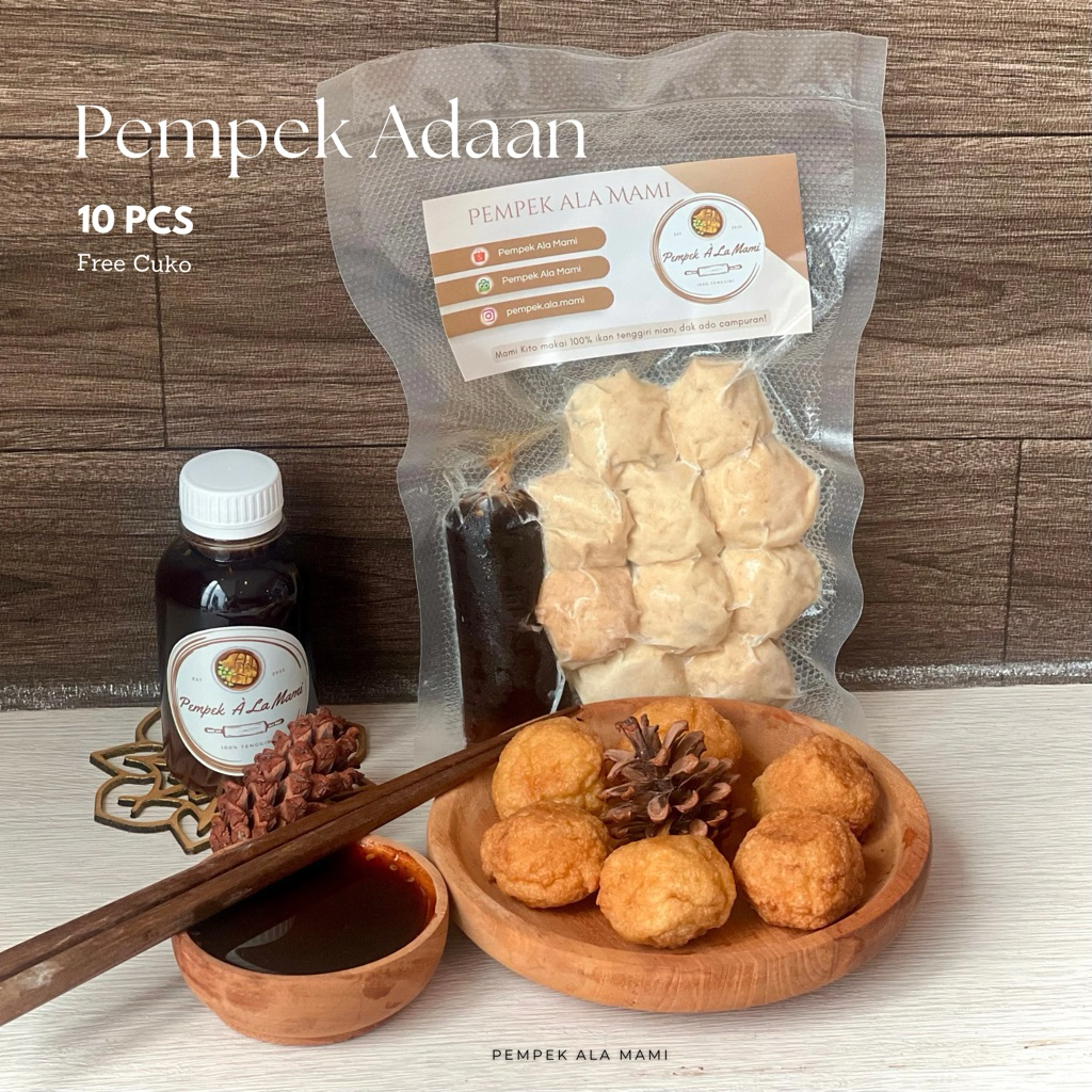 

Pempek Adaan 10pcs | Pempek Ikan Tenggiri Ala Mami | Pempek Palembang Asli