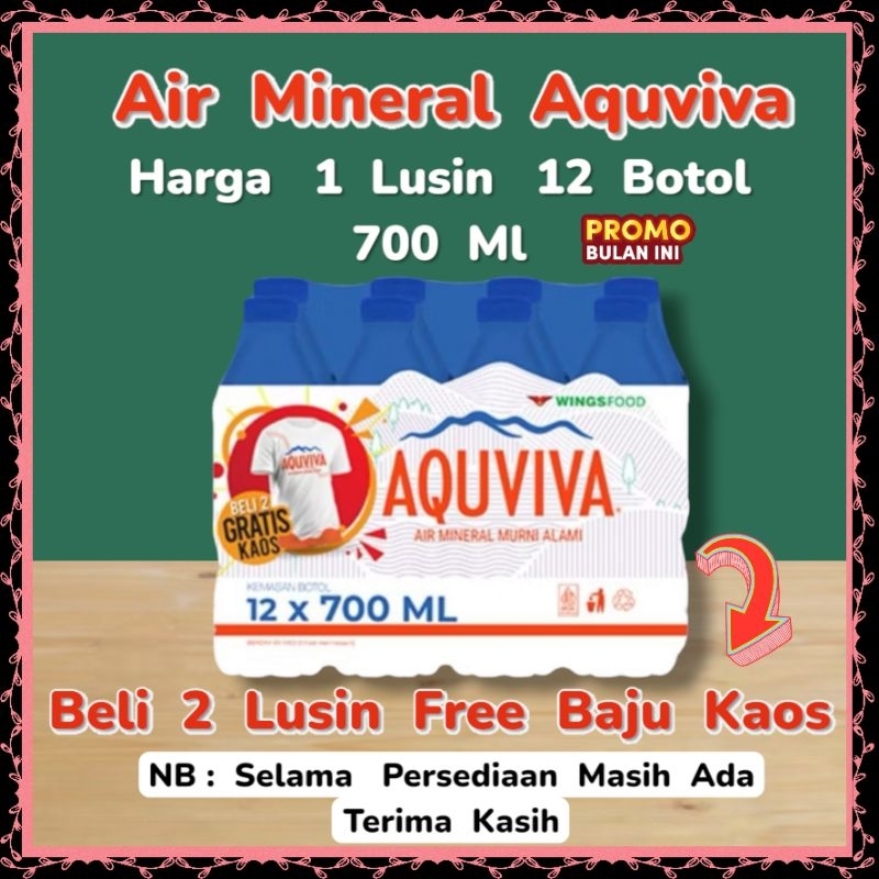 

Air Minum AQUVIVA 700 Gr (12 Botol / Pack)