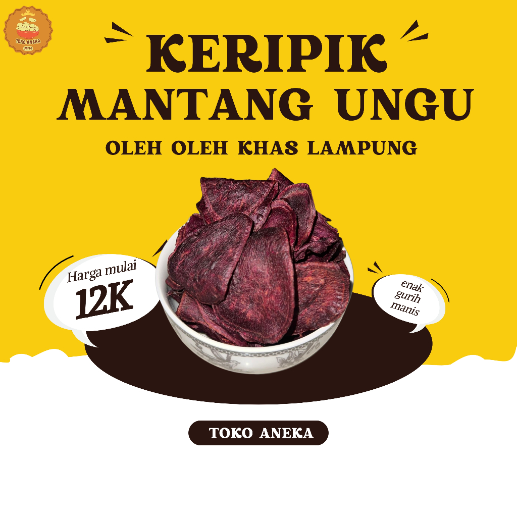 

[TOKO ANEKA] KERIPIK MANTANG UNGU/UBI UNGU GURIH MANIS